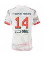 Bayern Munich Luis Diaz #14 Replika Borta Kläder Dam 2025-26 Kortärmad